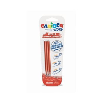 Carioca Oops navulling 0,7mm - 3stuks (rood)