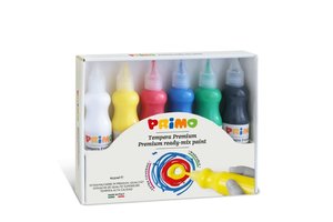 Primo Ready Mix Poster Paint 6x75ml in PVC etui