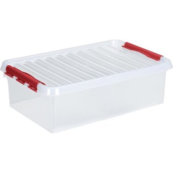 Suware Q-line Box 32L - transparant/rood