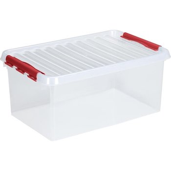 Suware Q-line Box 45L - transparant/rood