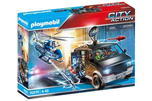 Playmobil PM City Action - Politiehelikopter achtervolging van het vluchtvoertuig 70575