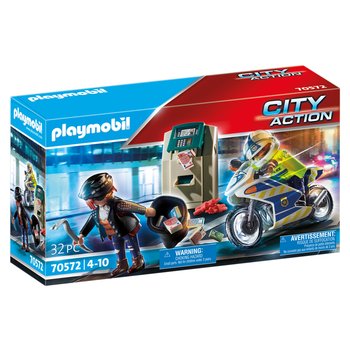 Playmobil PM City Action - Politiemotor achtervolging van de geldrover 70572