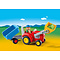 Playmobil PM 1.2.3 - Boer met tractor en aanhangwagen 6964