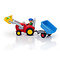 Playmobil PM 1.2.3 - Boer met tractor en aanhangwagen 6964