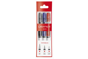 Caran d'Ache Caran d'Ache Waterbrush penselenset - 3stuks (L/M/F)