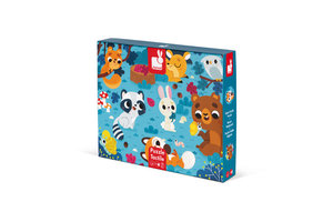 janod Voelpuzzel (20stuks) - Bosdieren