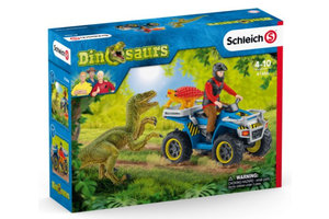 Schleich Schleich Dinosaurs - Vlucht van velociraptor op quad