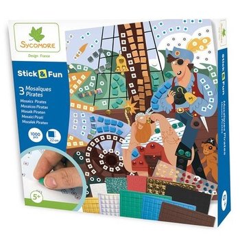 Au Sycomore Stick & Fun - Piraten (3 mozaïeken) 1000stuks