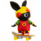 Bing Bing op skateboard (pullback)