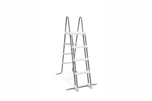 Intex Intex Zwembadladder Krystal Clear (aluminium) - 122cm (grijs/wit)