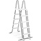 Intex Intex Zwembadladder Krystal Clear (aluminium) - 132cm (grijs/wit)