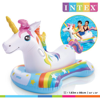 Intex Ride-on (163x86cm) - UNICORN