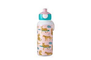 mepal Drinkfles campus pop-up 400ml - Leopard