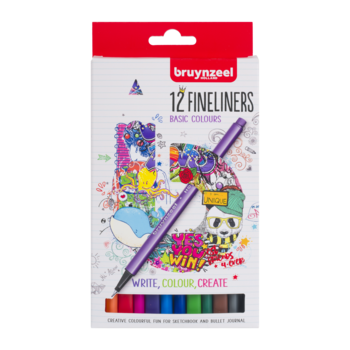 Bruynzeel Bruynzeel Fineliner - set van 12 kleuren