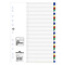 Durable Tabbladen PP (numeriek 1-31) A4/11-gaats - 5 kleuren/31stuks