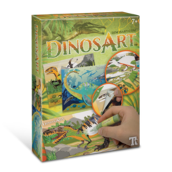 DinosArt - Zand en glitter kunst