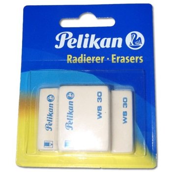 Pelikan Pelikan Radeergom WS30/wit - 3stuks