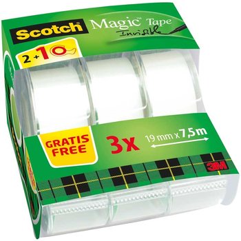 Scotch Scotch Magic Tape 19mm x 7,5m - 2+1 gratis