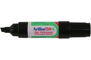 Artline Artline Permanente Marker "50N" schuine punt, lijndikte 3-6mm - zwart