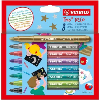 Stabilo Stabilo Trio Deco Metallic viltstiften - Etui (karton) 8stuks