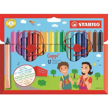 Stabilo Stabilo Cappi viltstiften - Etui (karton) 18stuks