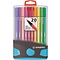 Stabilo Stabilo Pen 68 ColorParade - Box 20stuks (antraciet/lichtblauw)