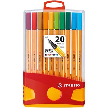 Stabilo Stabilo Point 88 ColorParade - Box 20stuks (rood/geel)