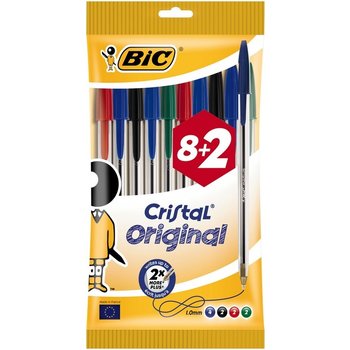 Bic BIC Balpen Cristal Original Medium - assorti (8+2 gratis)