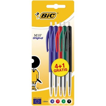 Bic BIC Balpen M10 Medium - assorti (4+1 gratis)