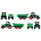 Lena Truckies Tractor met aanhangwagen + figuurtje - 36cm