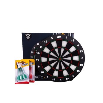 Longfield Dartbord Kinder Safety incl 6 safety darts - diam 45 cm