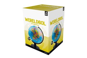 Wereldbol (verlicht) Ø 25cm - Nederlands