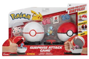 Boti Pokémon Surprise Attack Poké ball battle game - Squirtle en Jigglypuff