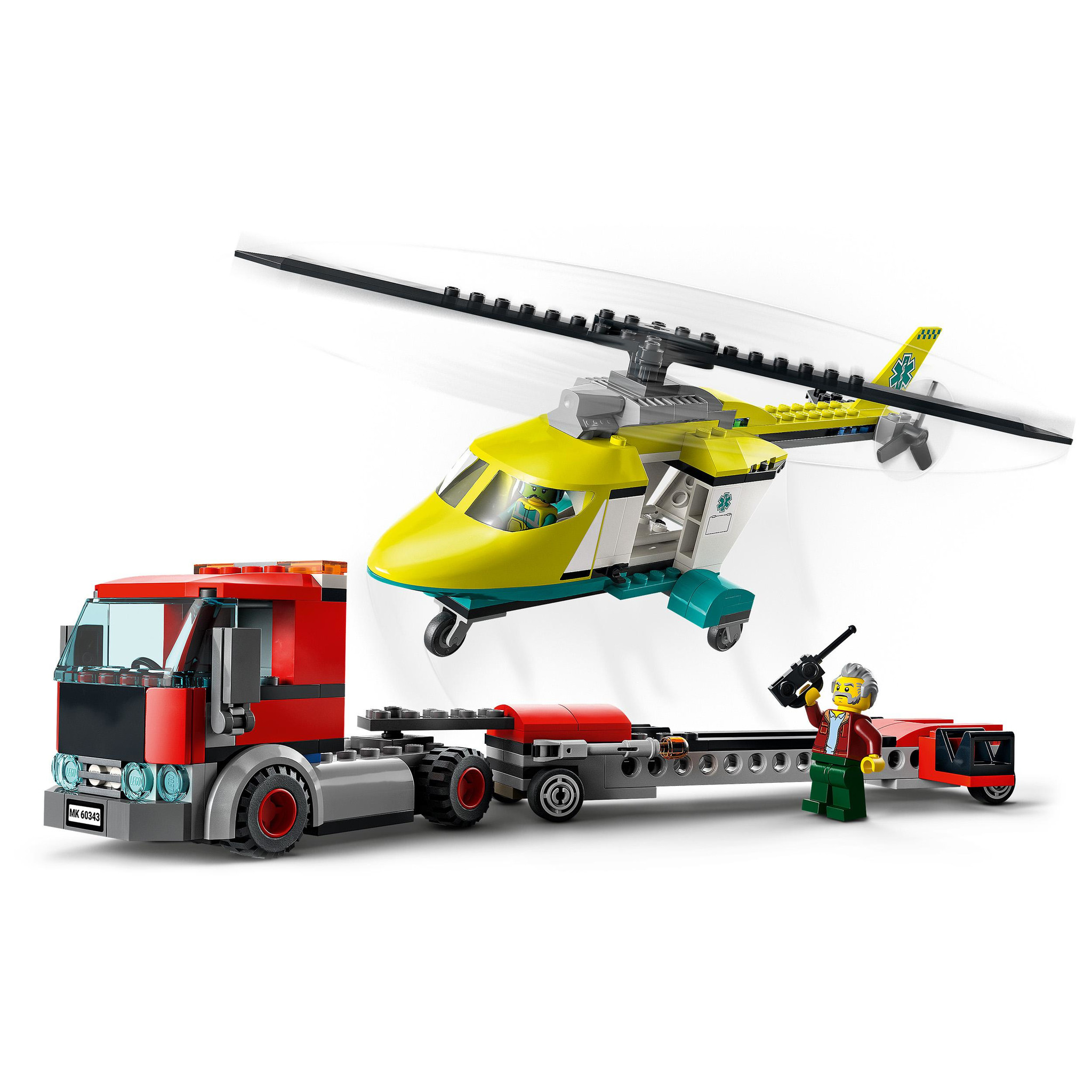 Schurk overdracht voorkant LEGO Reddingshelikopter transport - t Klavertje Vier