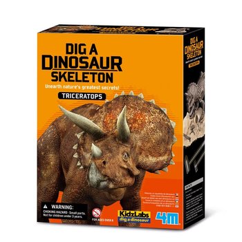 4M KidzLabs - Graaf je dinosaurus op (Triceratops)