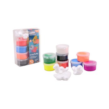 Twizz Crea Foam putty set (8 kleuren + 3 figuren)