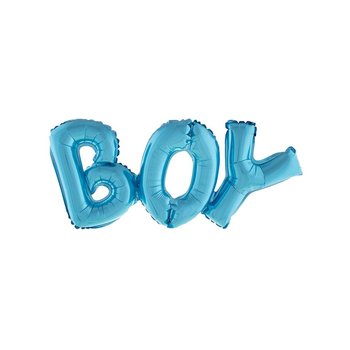 Ballonset (folie) - Letters BOY - blauw