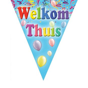 Vlaggenlijn "Welkom Thuis" - 5m/10vlaggen