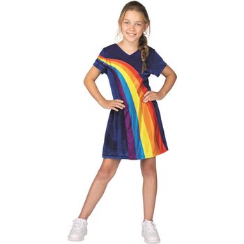 Studio 100 K3 - Verkleedjurk "Regenboog" blauw (9-11jaar)