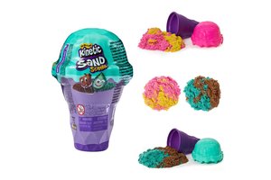 Spin Master Kinetic Sand - Ice Cream Container (113gr) - roze OF groen