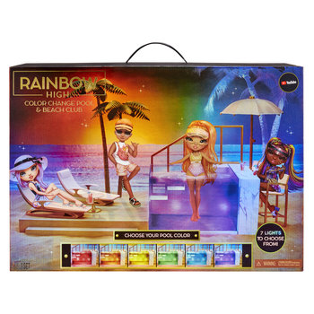 MGA Entertainment Rainbow High - Color Change Pool & Beach Club Playset (Poppenstrandset)