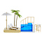 MGA Entertainment Rainbow High - Color Change Pool & Beach Club Playset (Poppenstrandset)