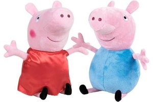 Peppa Pig - Knuffel (pluche) Peppa Pig OF George (20cm) - 1 exemplaar