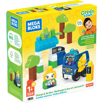 Mega Bloks Mega Bloks Green Town - Opladen En Rijden Maar Bus