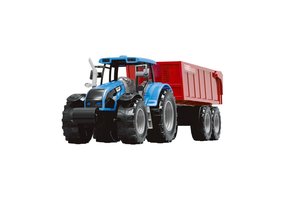 JollyVroom Tractor (blauw) + bakwagen