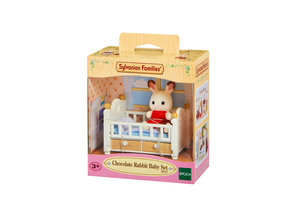 Sylvanian Families Sylvanian Families - Baby Chocoladekonijn + babybedje