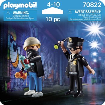 Playmobil PM DuoPack - Politieagent en graffiti-spuiter 70822