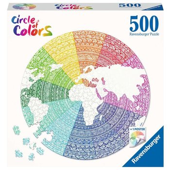 Ravensburger Puzzel (500stuks) - Circle of Colors - Mandala