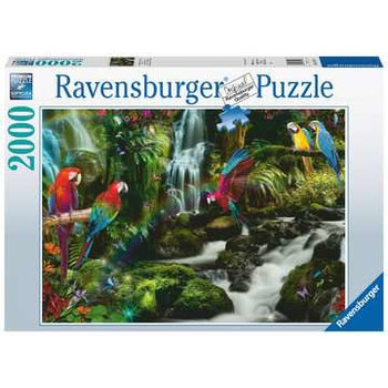 Ravensburger Puzzel (2000stuks) - Bonte papegaaien in de jungle