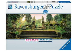 Ravensburger Puzzel (1000stuks) Panorama - Jungeltempel Pura Luhur Batukaru op Bali